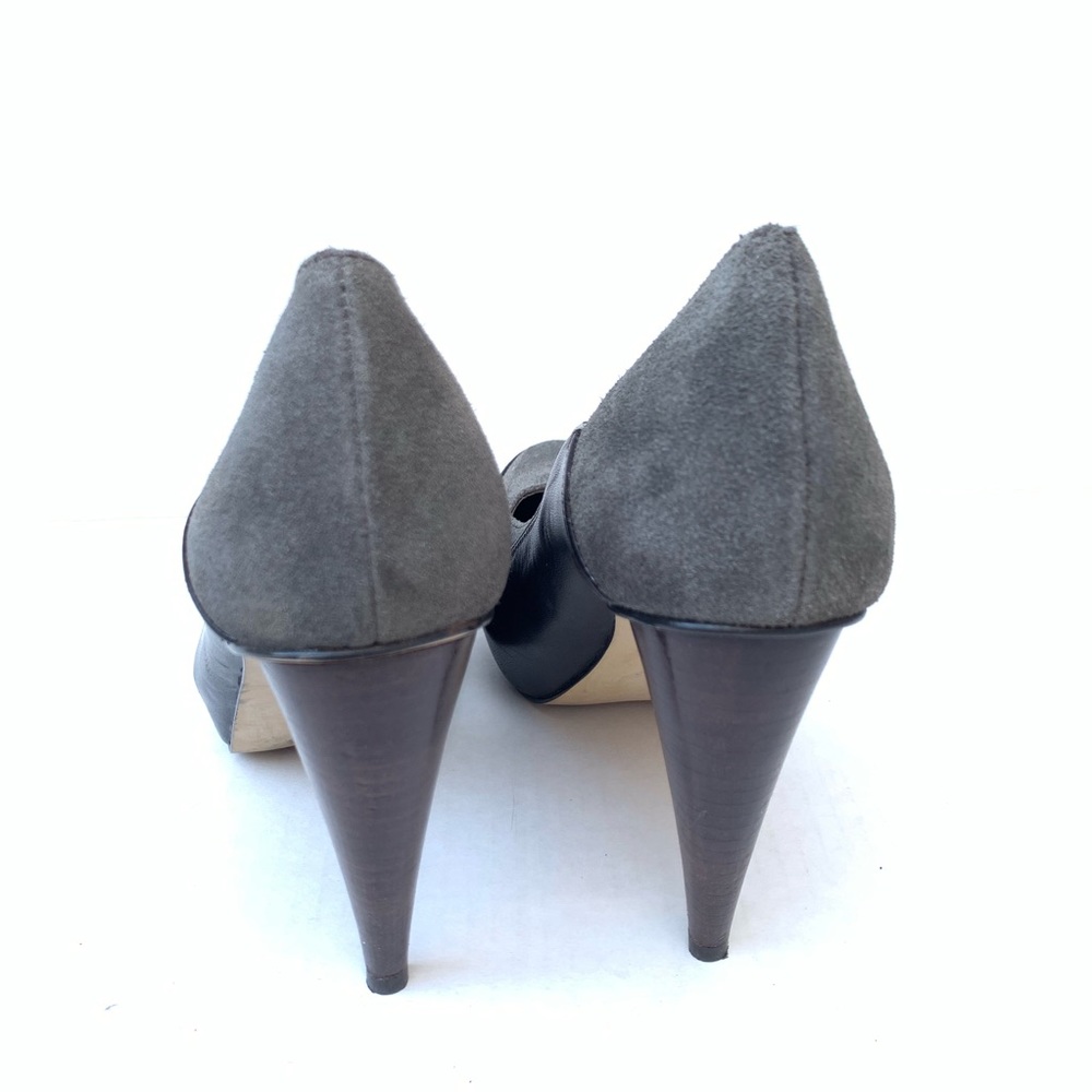 MATISSE BROWN AND GREY SUEDE HEELS - Picture 3 of 5